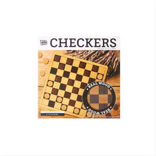 Real Wood Checkers