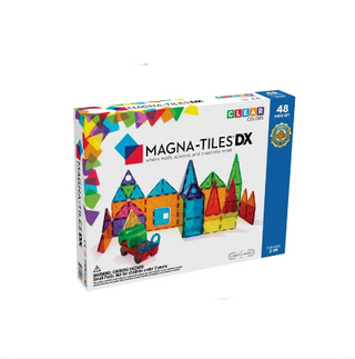 Magna-Tiles Clear Colors Deluxe 48-PC