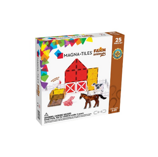 Magna-Tiles Farm Animals Clear Color,  25PC