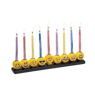 Emoji Menorah