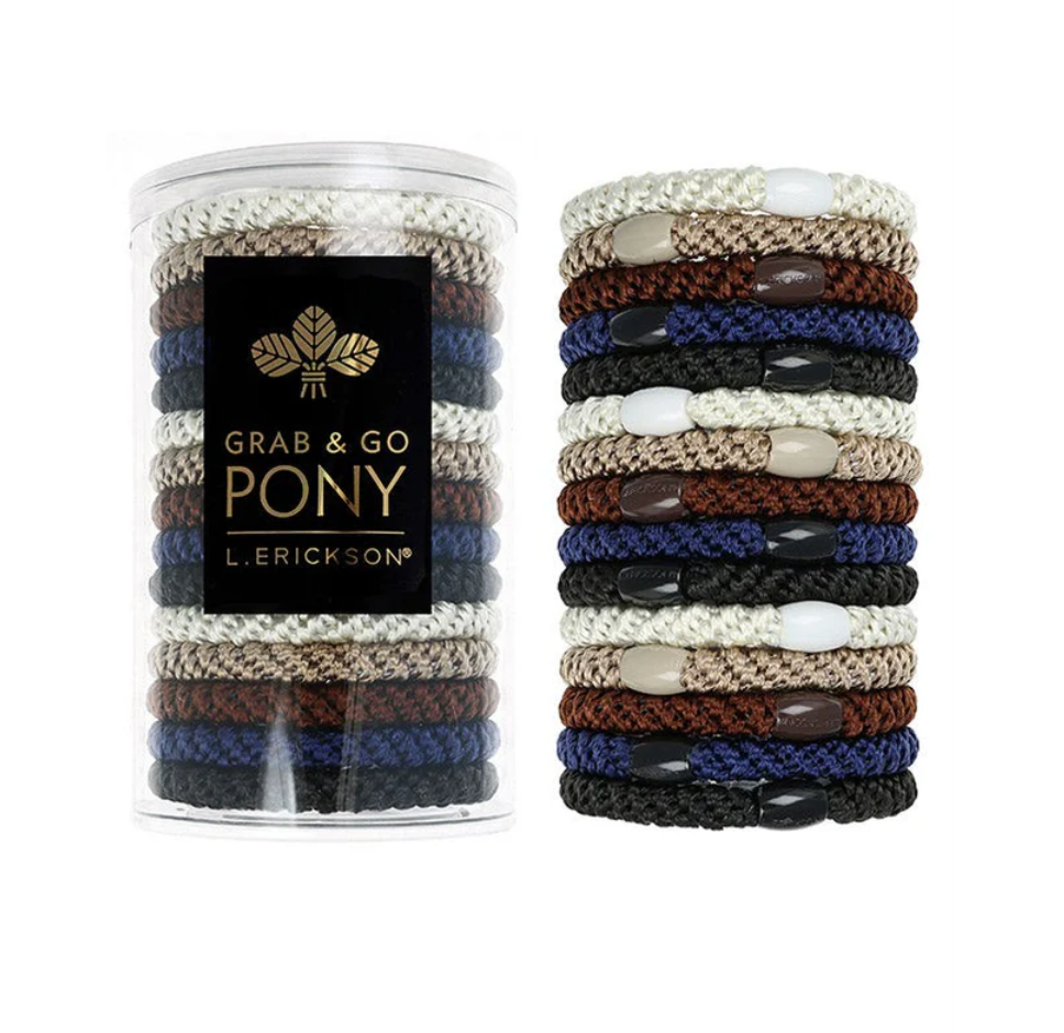 Grab &amp; Go Pony Tube, 15 Hair Ties