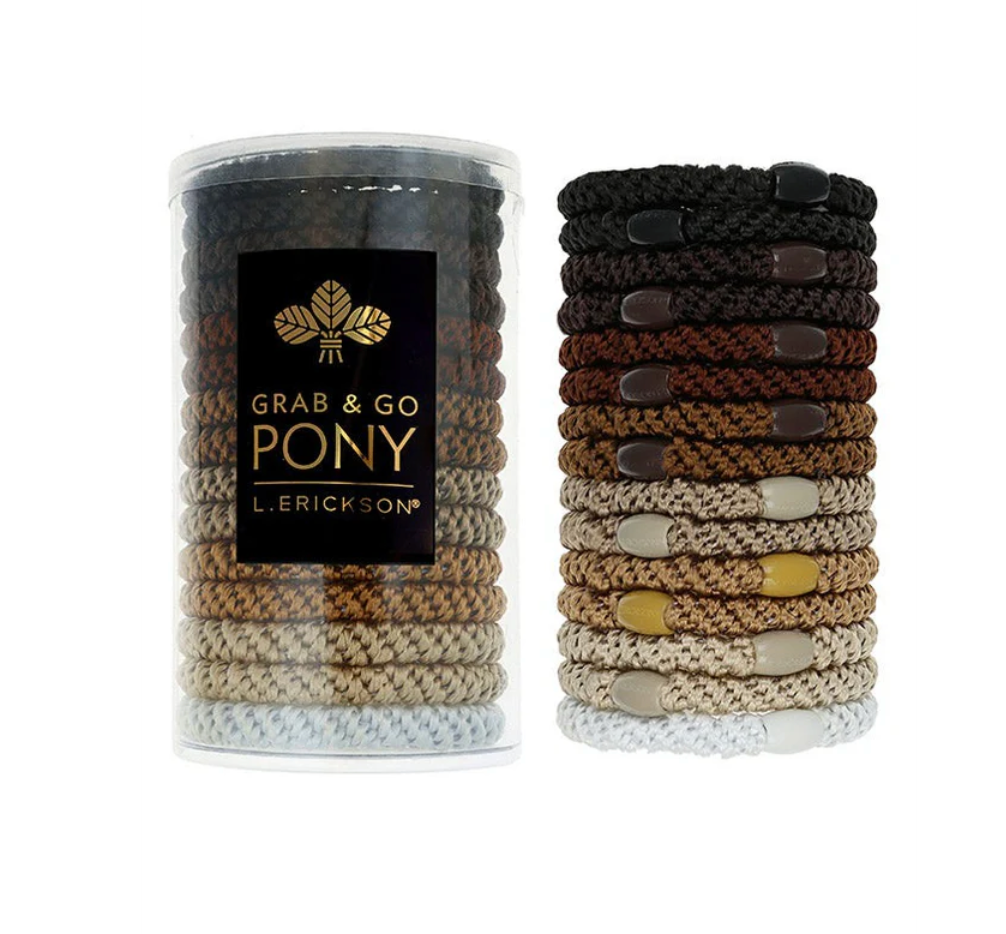 Grab &amp; Go Pony Tube, 15 Hair Ties