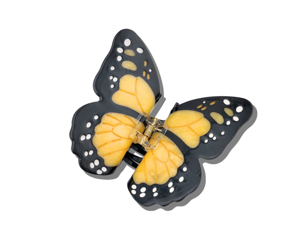 Monarch Butterfly Claw Hair Clip