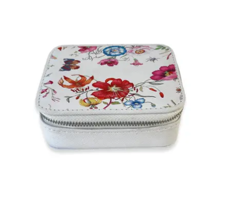 Travel Pill Case - Red Flora