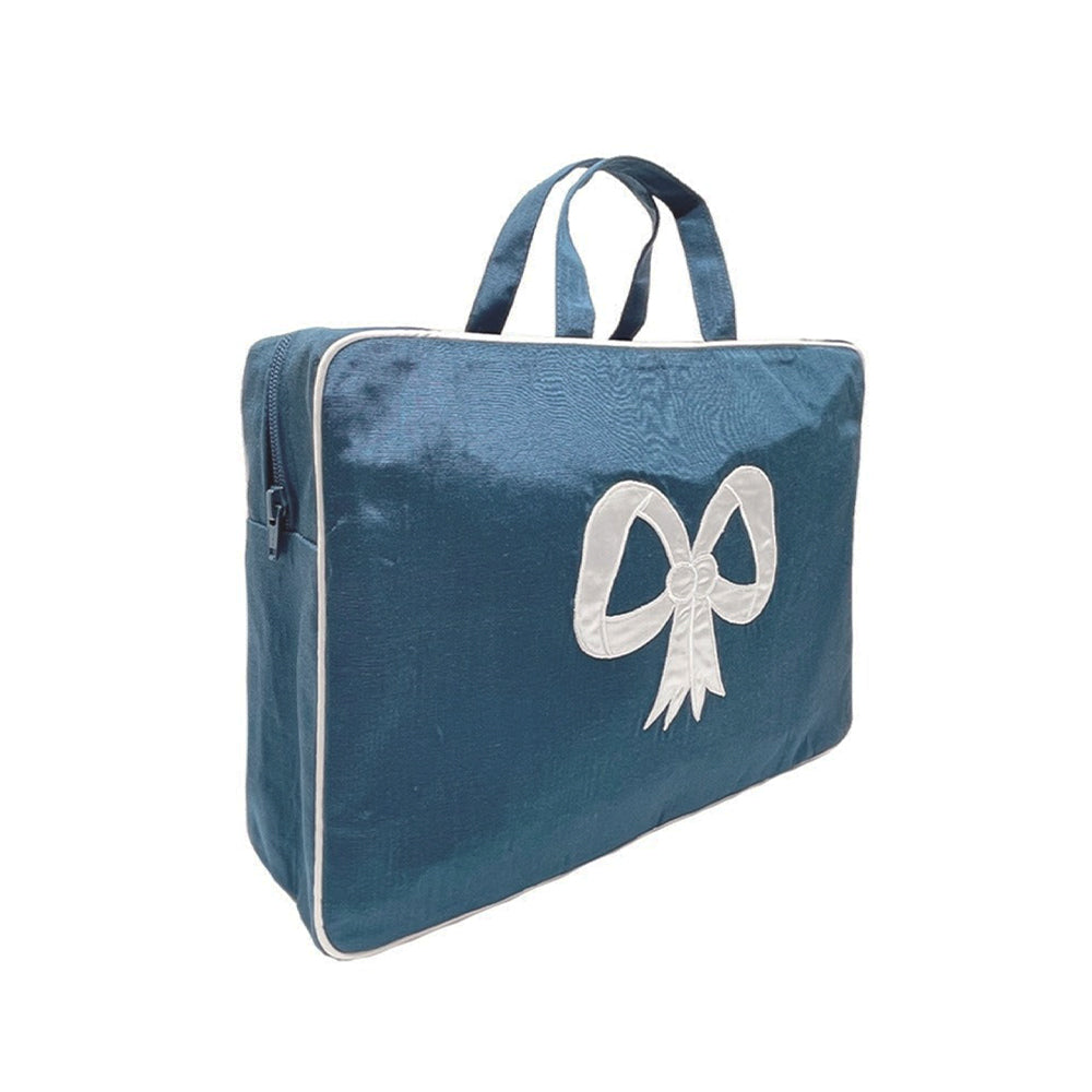 Moire Top Handle Cosmetic Case