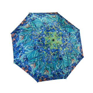 Gallery's Reverse Close Umbrella Van Gogh Irises