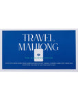White with Jewel-Tones Travel Mahjong Set