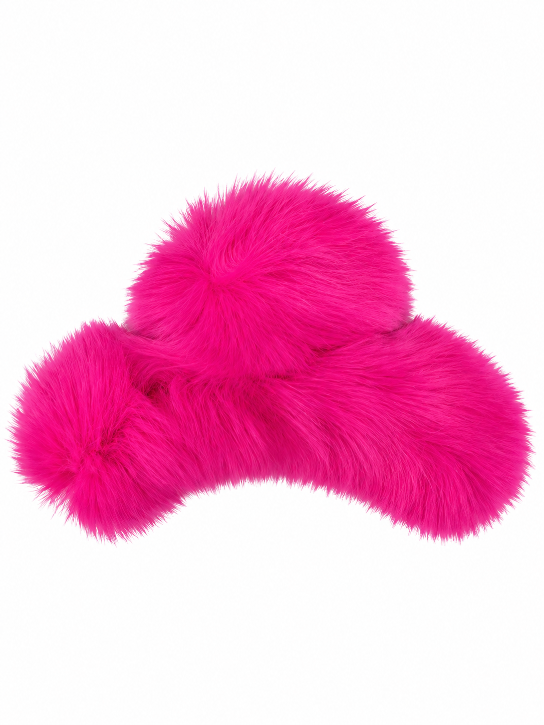 Large Fur Hair Clip