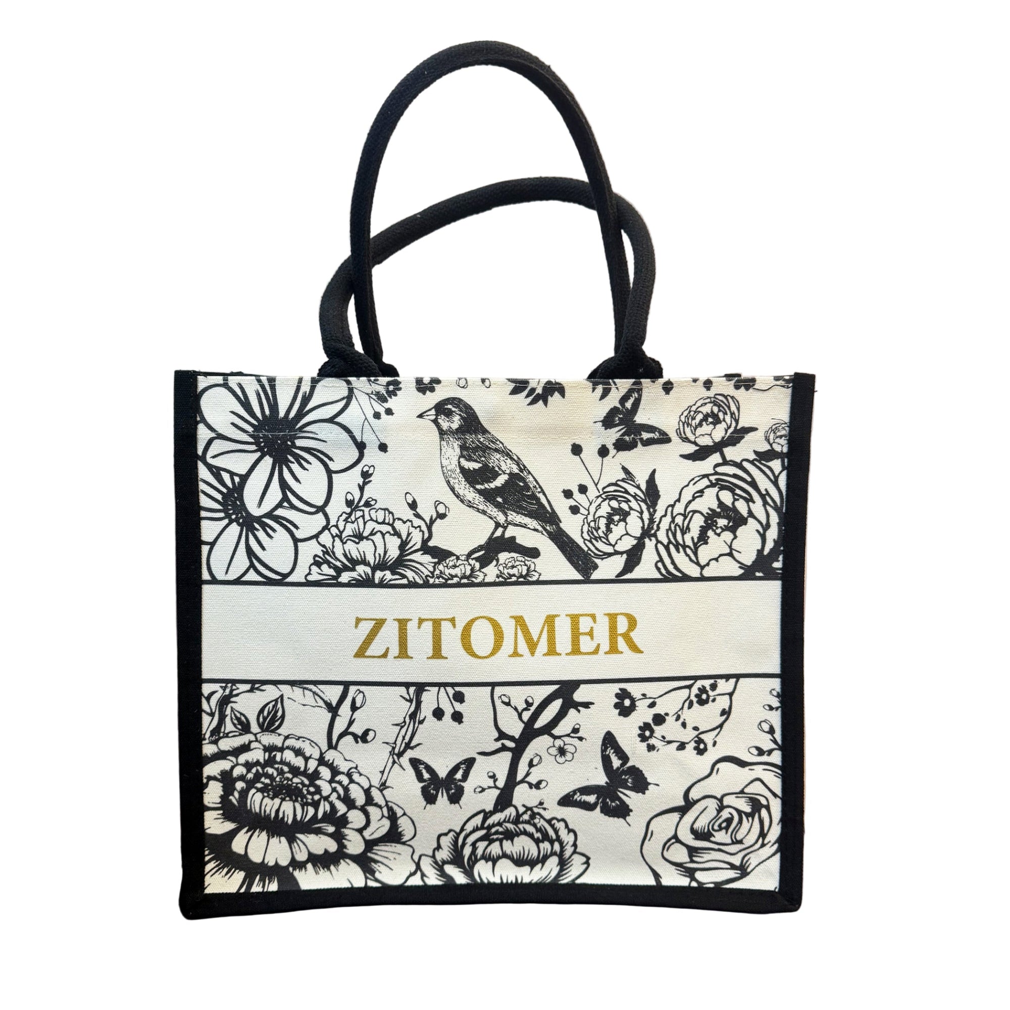 Zitomer Floral Canvas Tote Bag