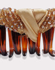 Large Silk and Crystal Clamp