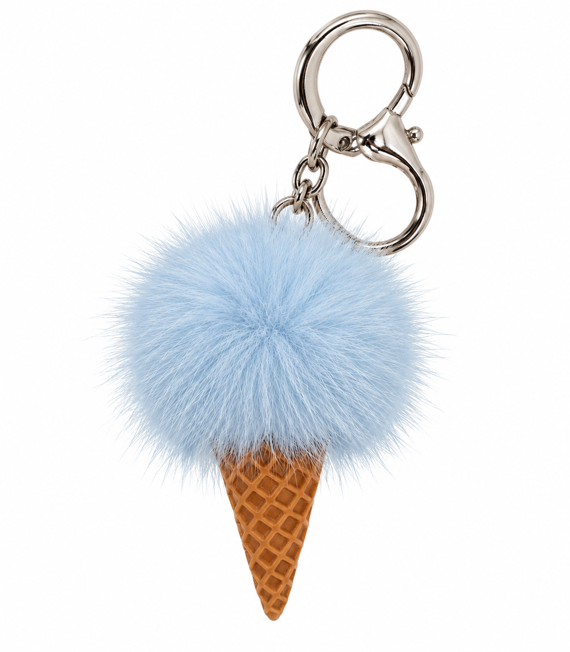 Mink Fur Ice Cream Keychain