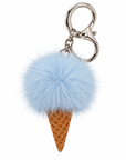 Mink Fur Ice Cream Keychain
