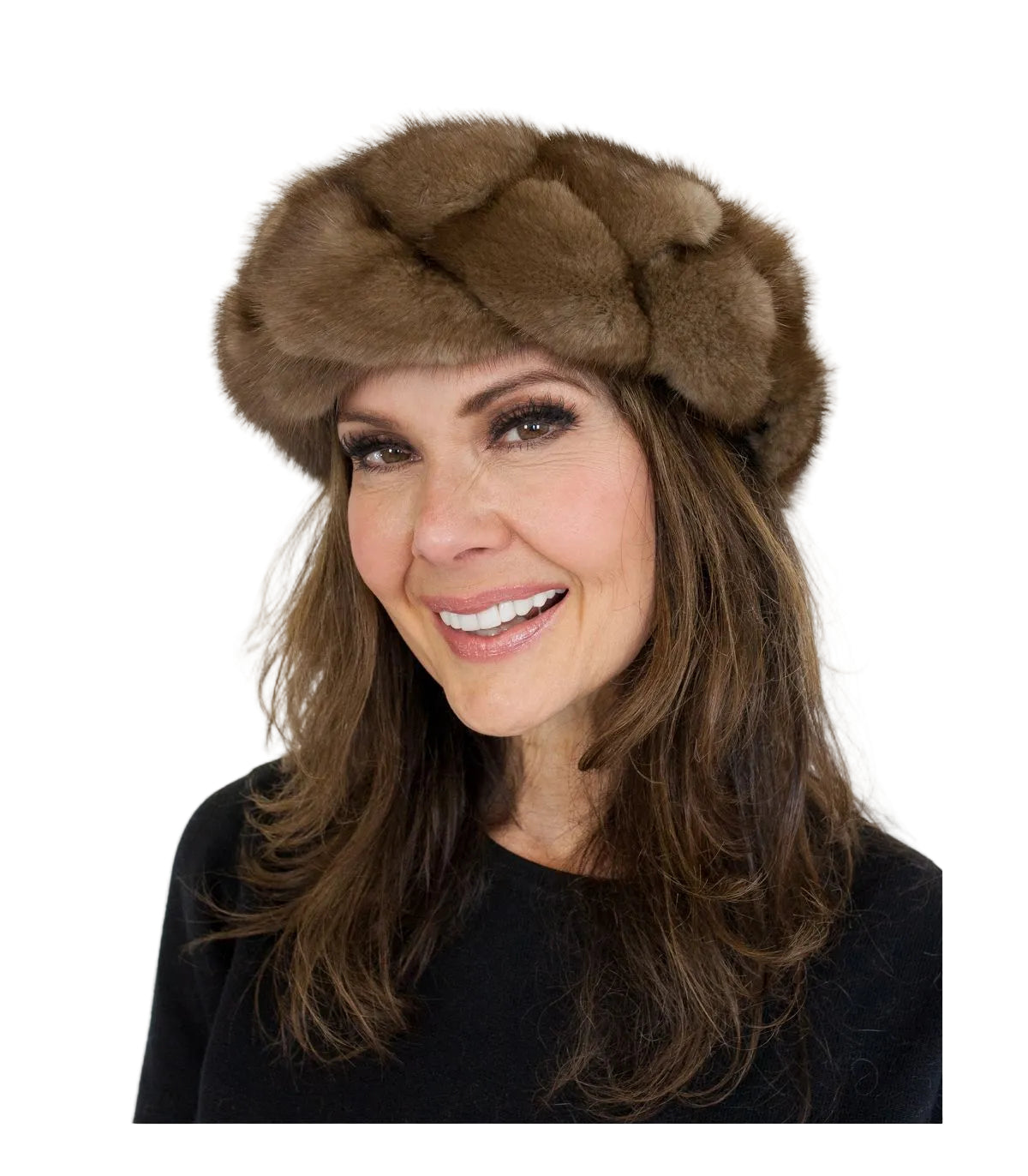 Pleated Mink Fur Headband