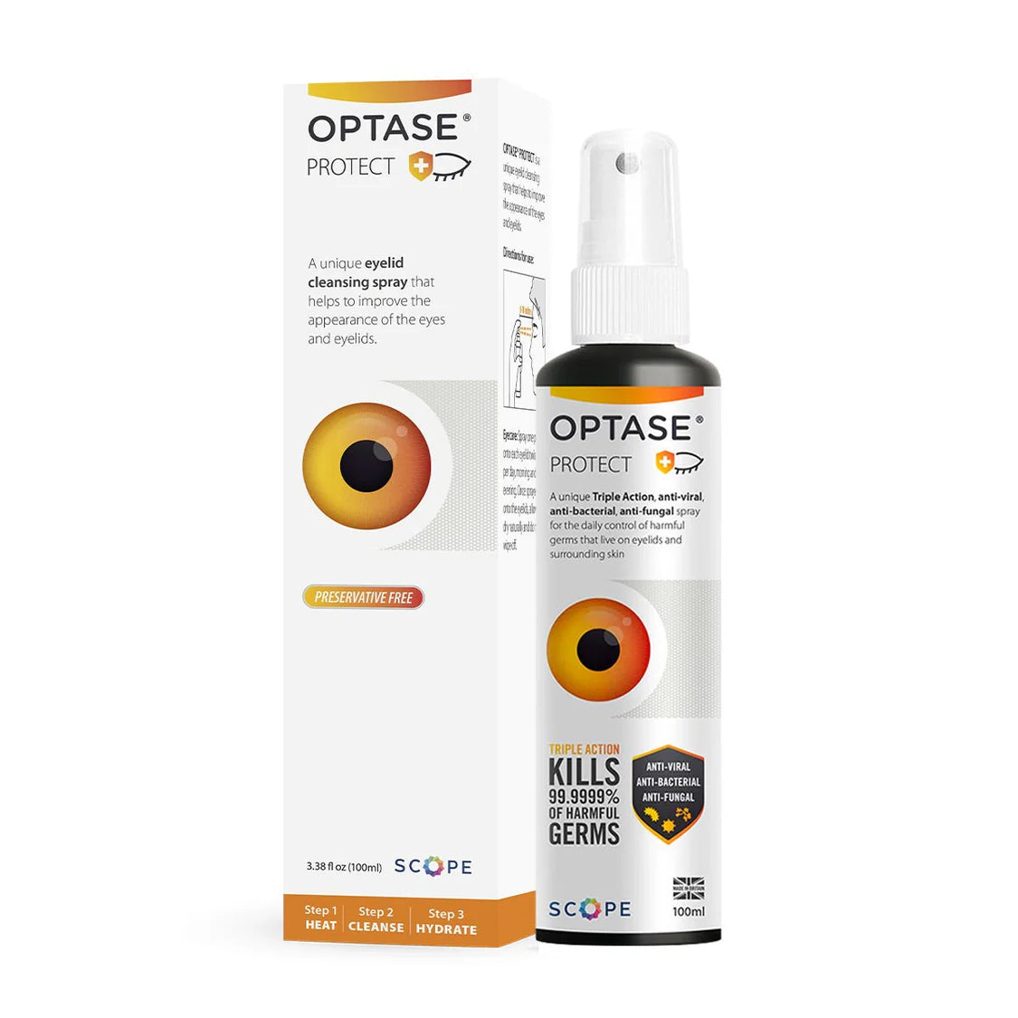 Optase Protect Hypochlorous Acid Eyelid Cleansing Spray