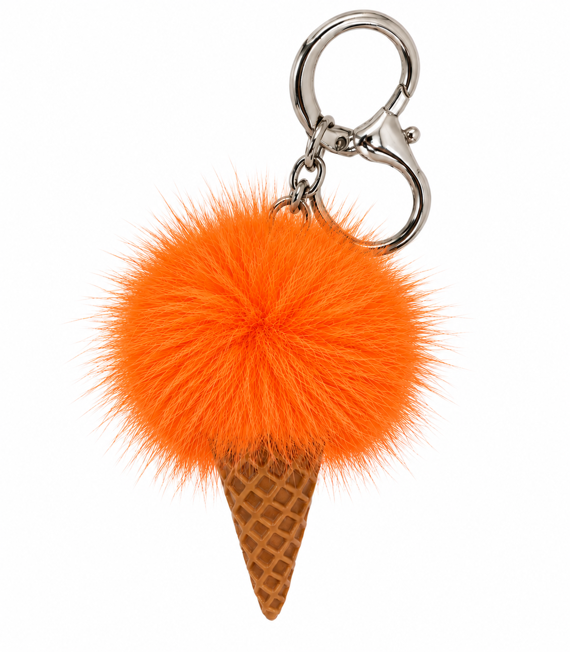 Mink Fur Ice Cream Keychain