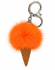 Mink Fur Ice Cream Keychain