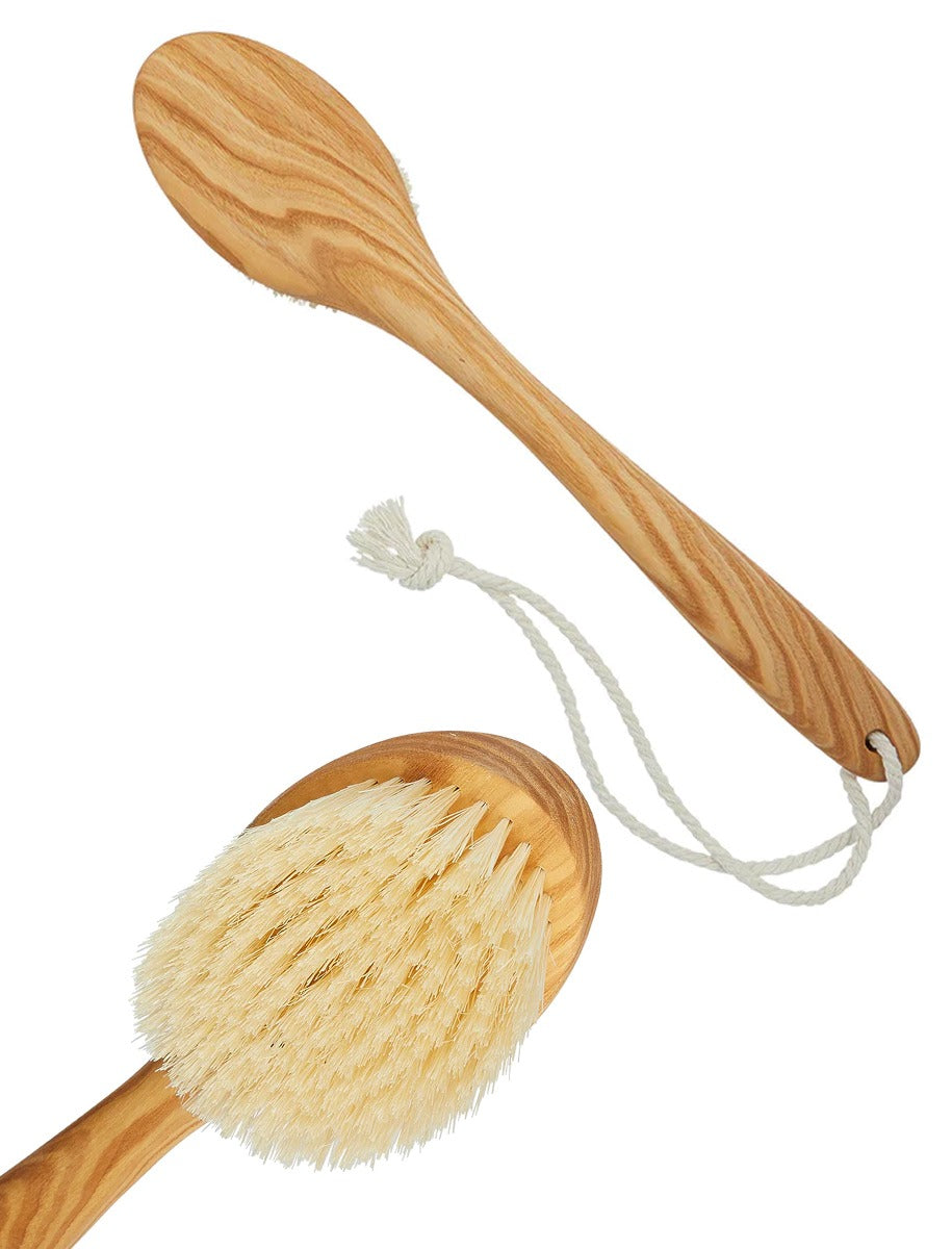 Luxury Pure White Bristle Body Brush