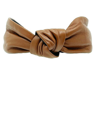 Leather Center Tie Knot Headband