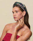 Present Plaid Veronica Crystal Edge Headband