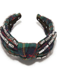Present Plaid Veronica Crystal Edge Headband