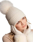 Luxe Ribbed Fox Hat