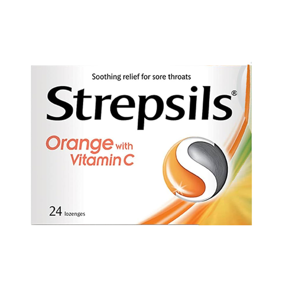 Orange Vitamin C Sore Throats Lozenges