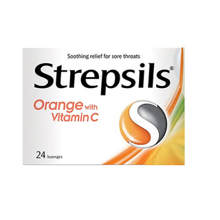 Orange Vitamin C Sore Throats Lozenges