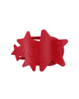 Red Shooting Star Flat Hair Clip