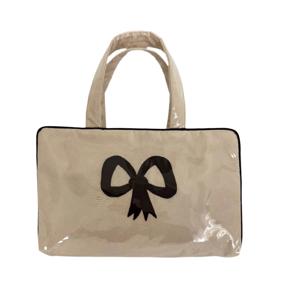 Moire Top Handle Cosmetic Case - Thumbnail 2