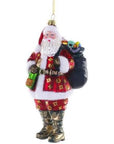 Designer Santa Ornament