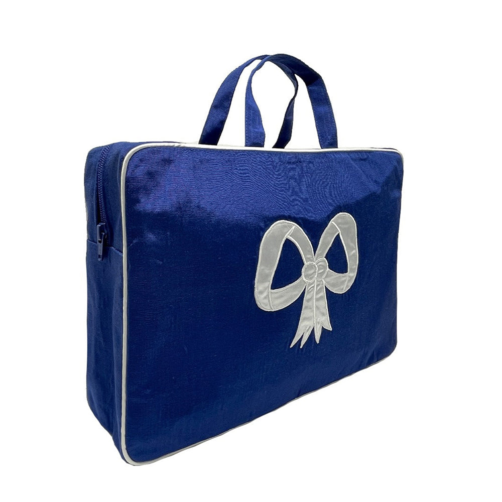Moire Top Handle Cosmetic Case