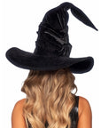 Velvet Ruched Witch Hat