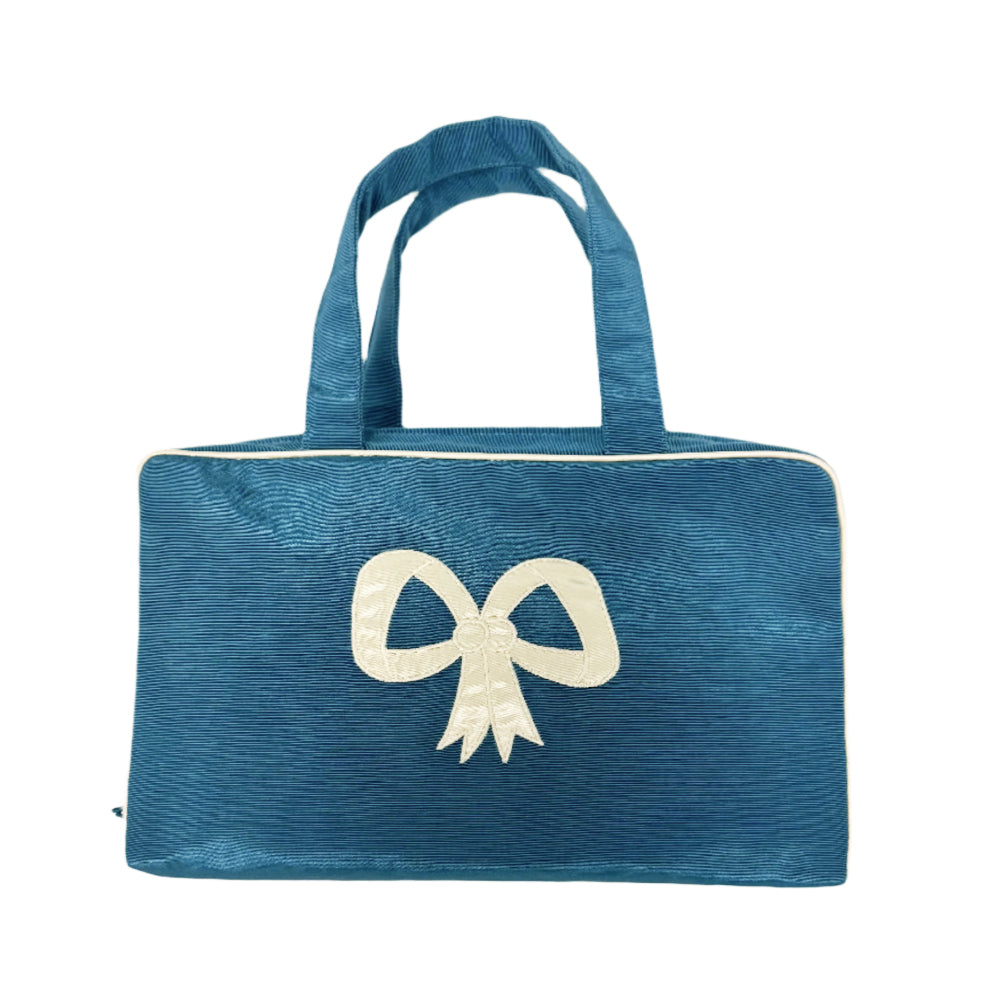 Moire Top Handle Cosmetic Case - Thumbnail 5